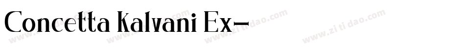 Concetta Kalvani Ex字体转换